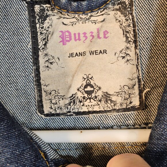 Puzzle Jeans Wear Jean Jacket -- ITEM #2248 - Picture 5 of 8